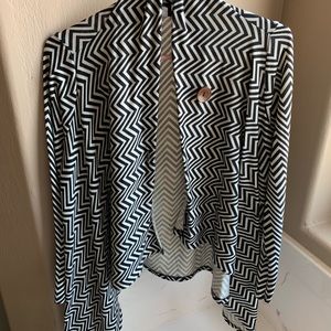 Chevron pattern cardigan